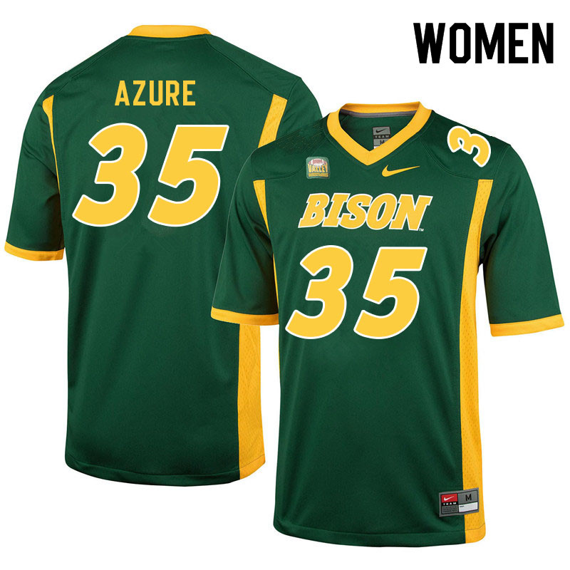 Women #35 Kelby Azure North Dakota State Bison College Football Jerseys Sale-Green
